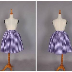 Hearts and Found Lola Skirt in Violet Gingham